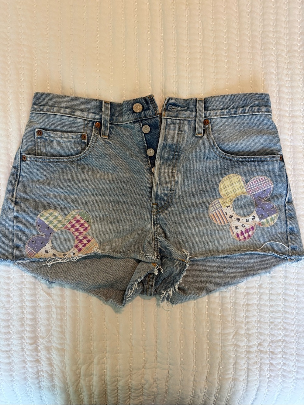Levi’s 501 Embroidered Denim Shorts